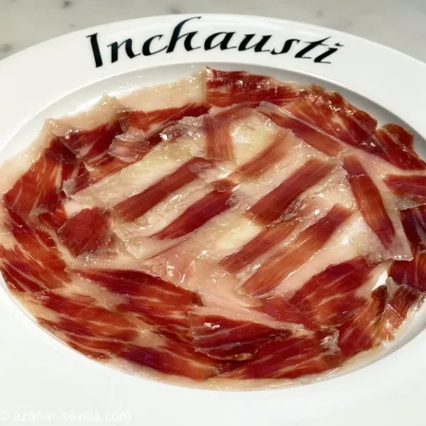 plato de jamón barra inchausti - Comer en Sevilla