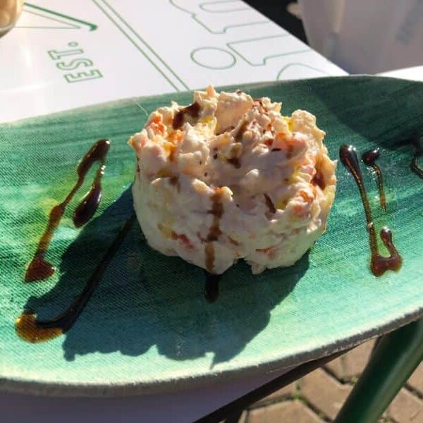 plato tapa de ensaladilla